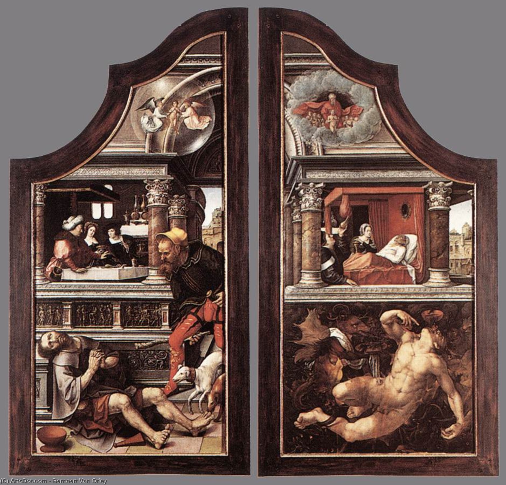 Triptych Of Virtue Of Patience (closed) — Bernaert Van Orley