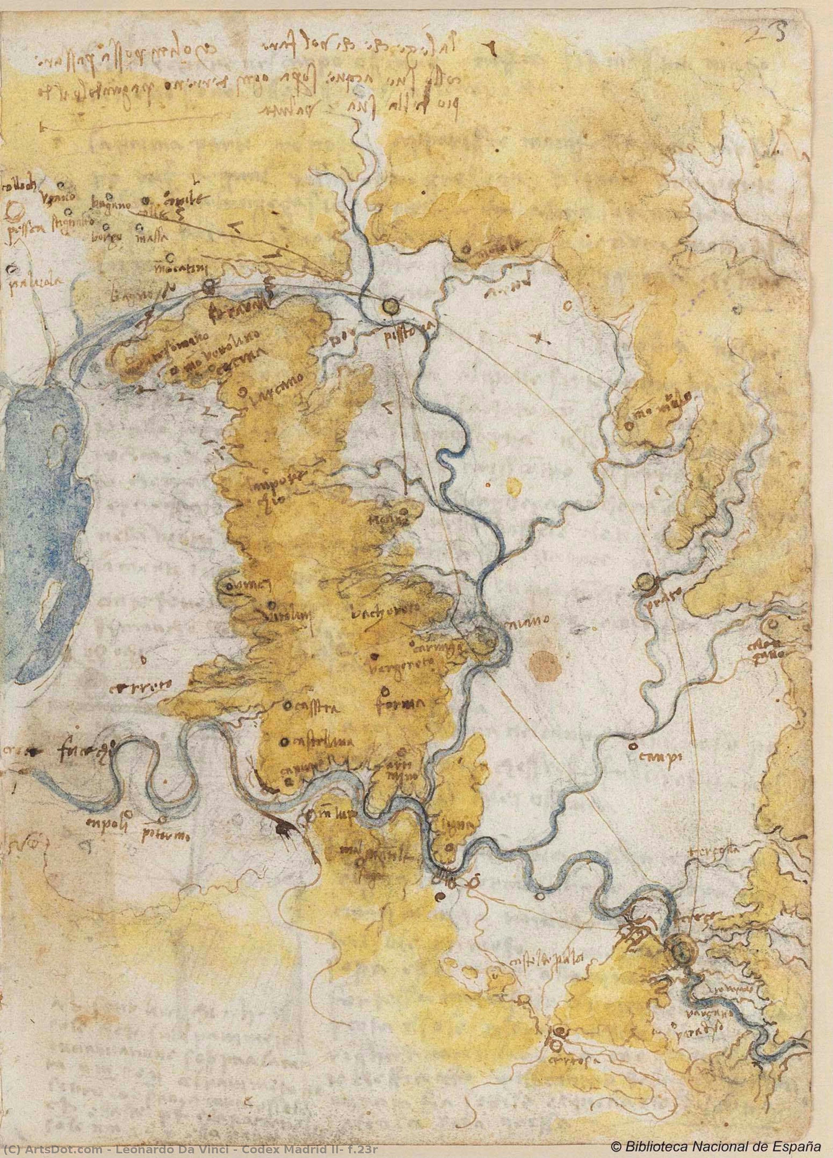Codex Madrid Ii, F.23r — Leonardo Da Vinci