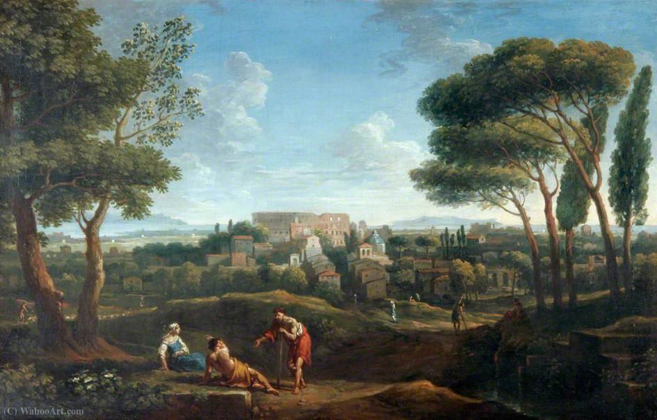 Southern Landscape With Figures — Jan Frans Van Bloemen