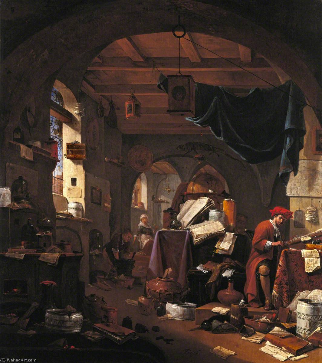 Interior With An Alchemist — Thomas Wyck