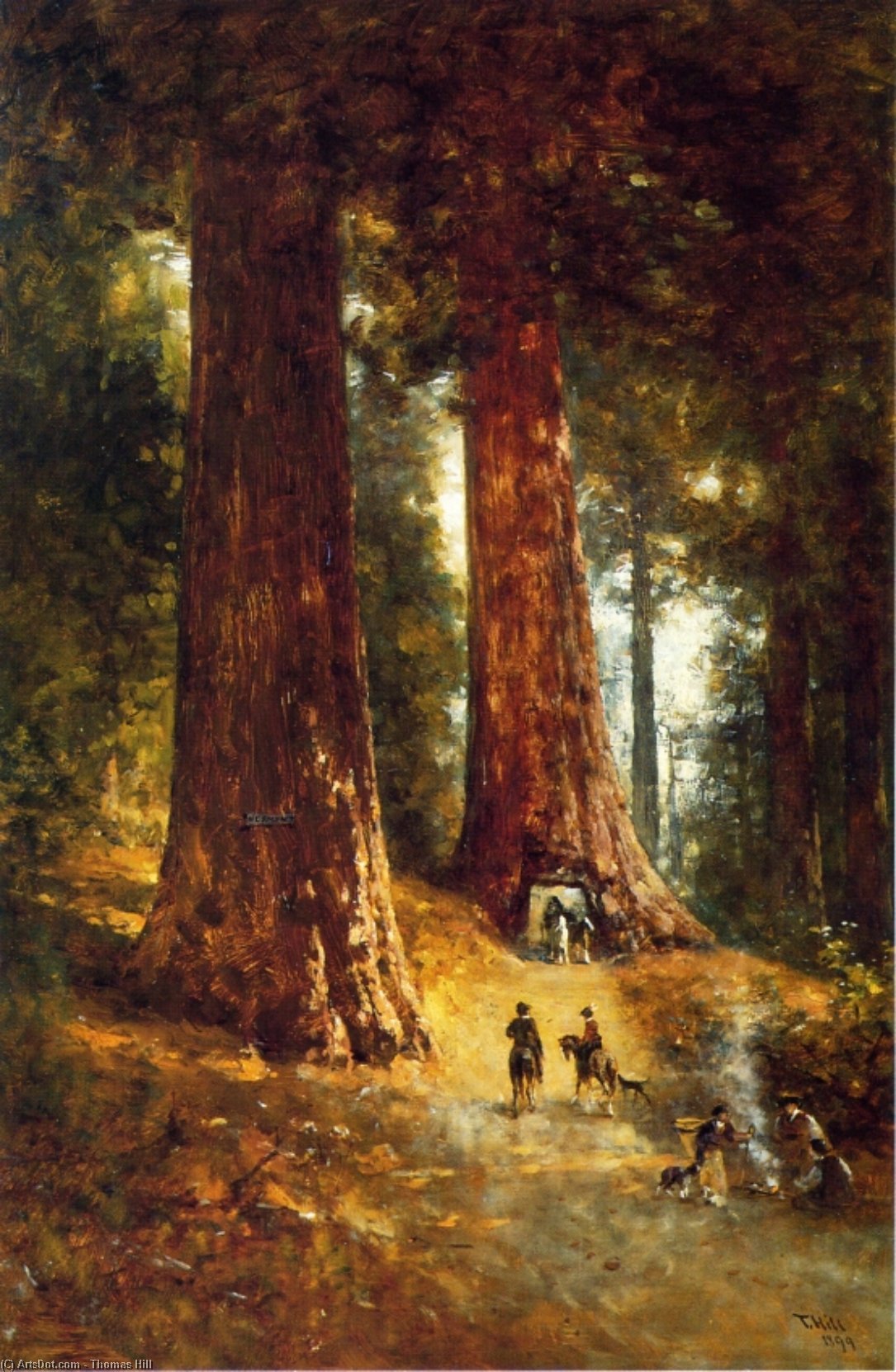 In The Redwoods — Thomas Hill
