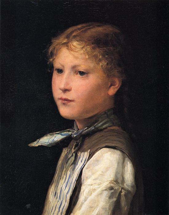 Portrait Of A Young Girl — Albert Samuel Anker