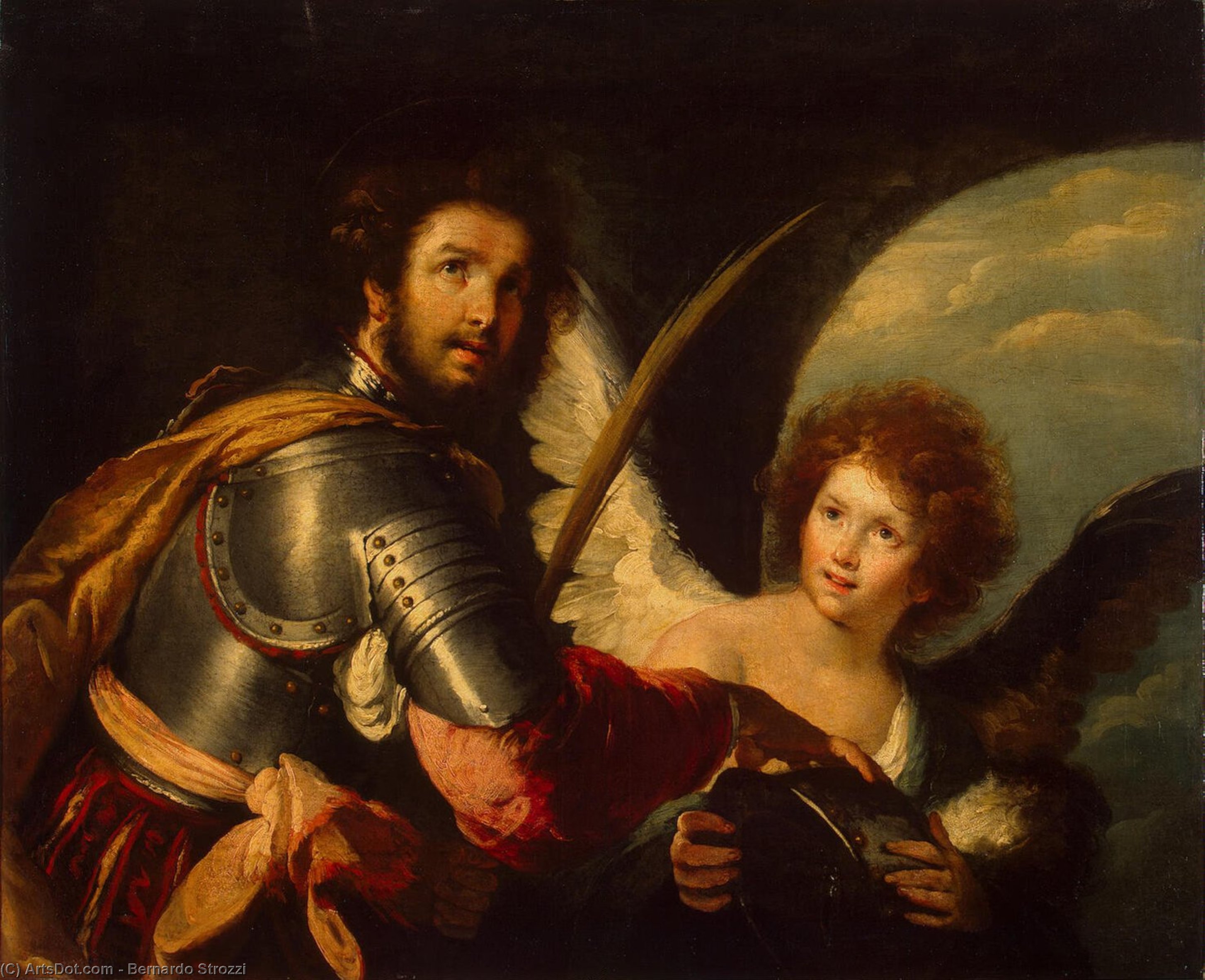 St Maurice And The Angel — Bernardo Strozzi