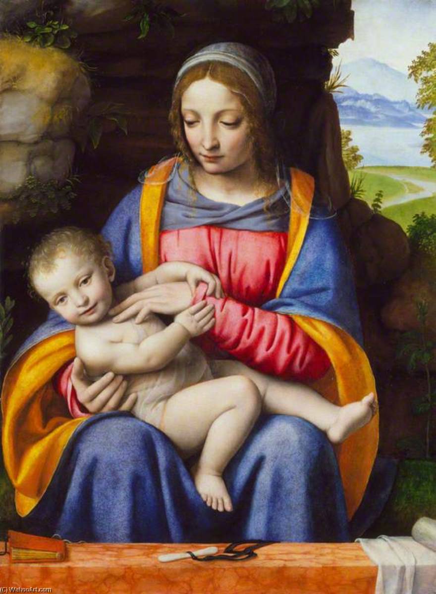 Die Jungfrau Mit Kind In Einer Landschaft — Bernardino Luini