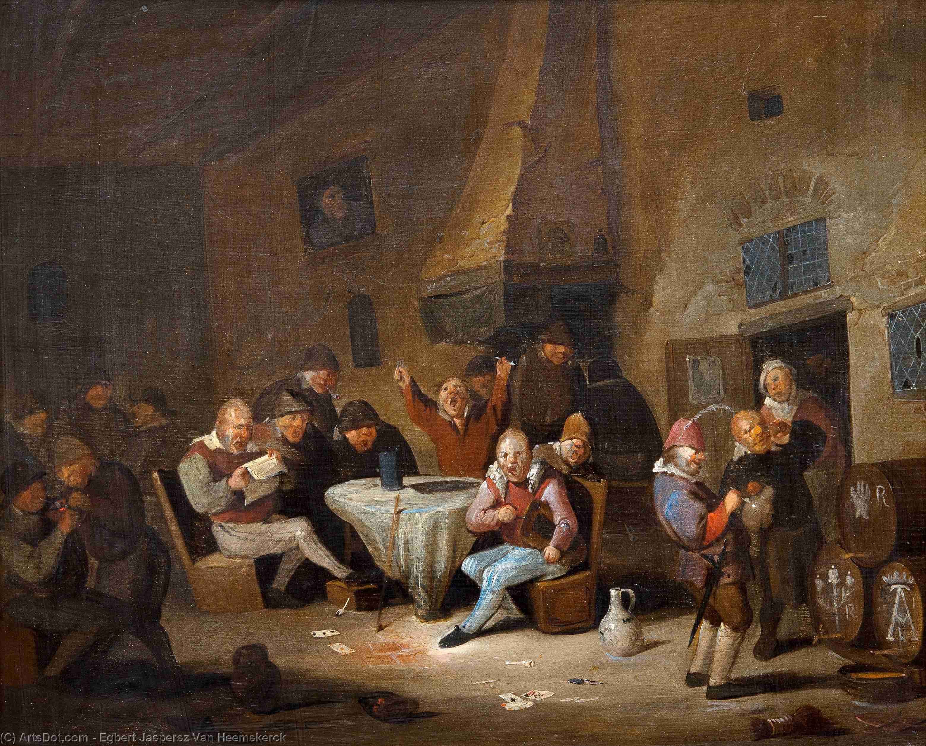Heemskerk Scene From The Tavern. — Egbert Jaspersz Van Heemskerck