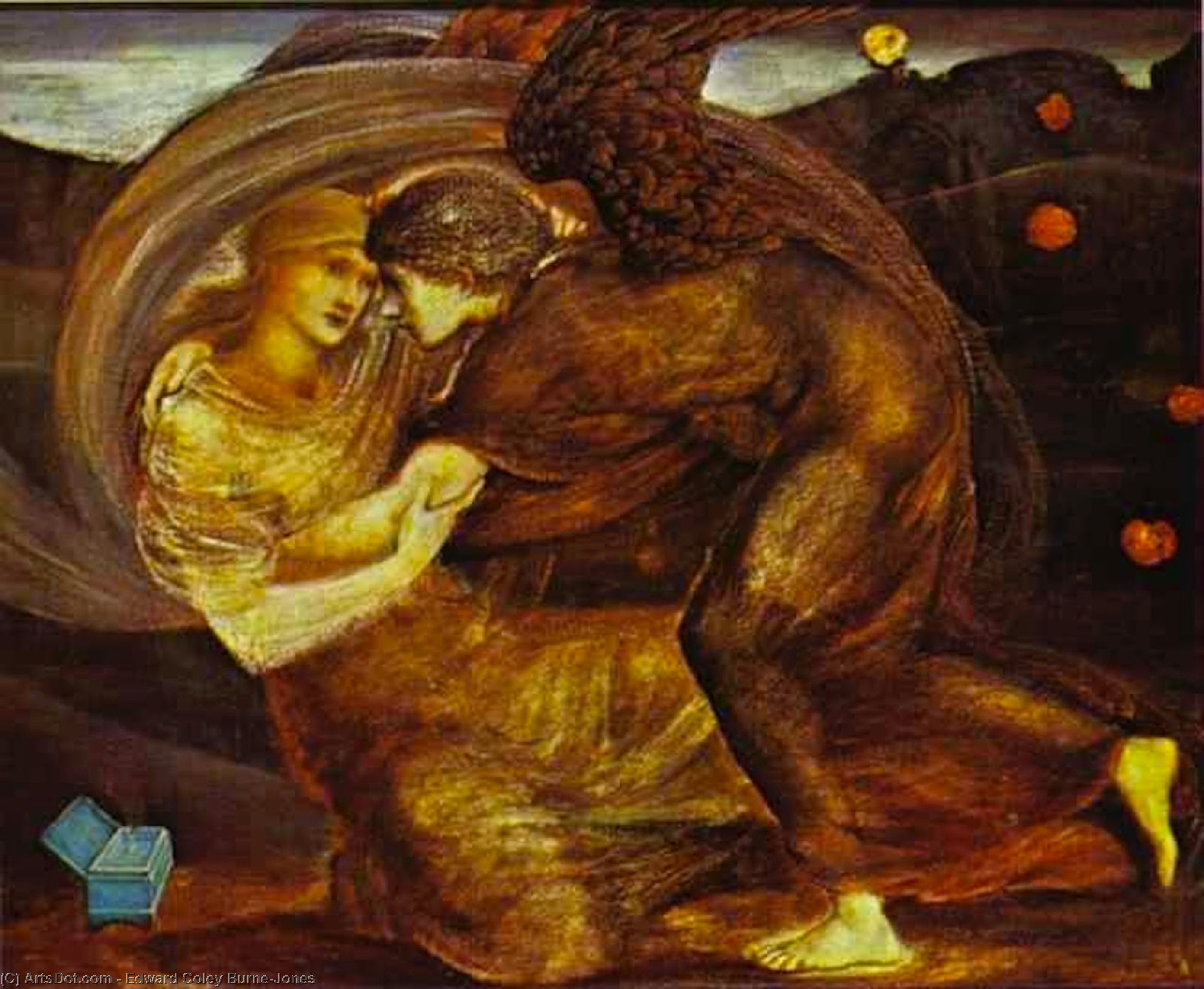 Cupid Delivering Psyche — Edward Coley Burne-jones