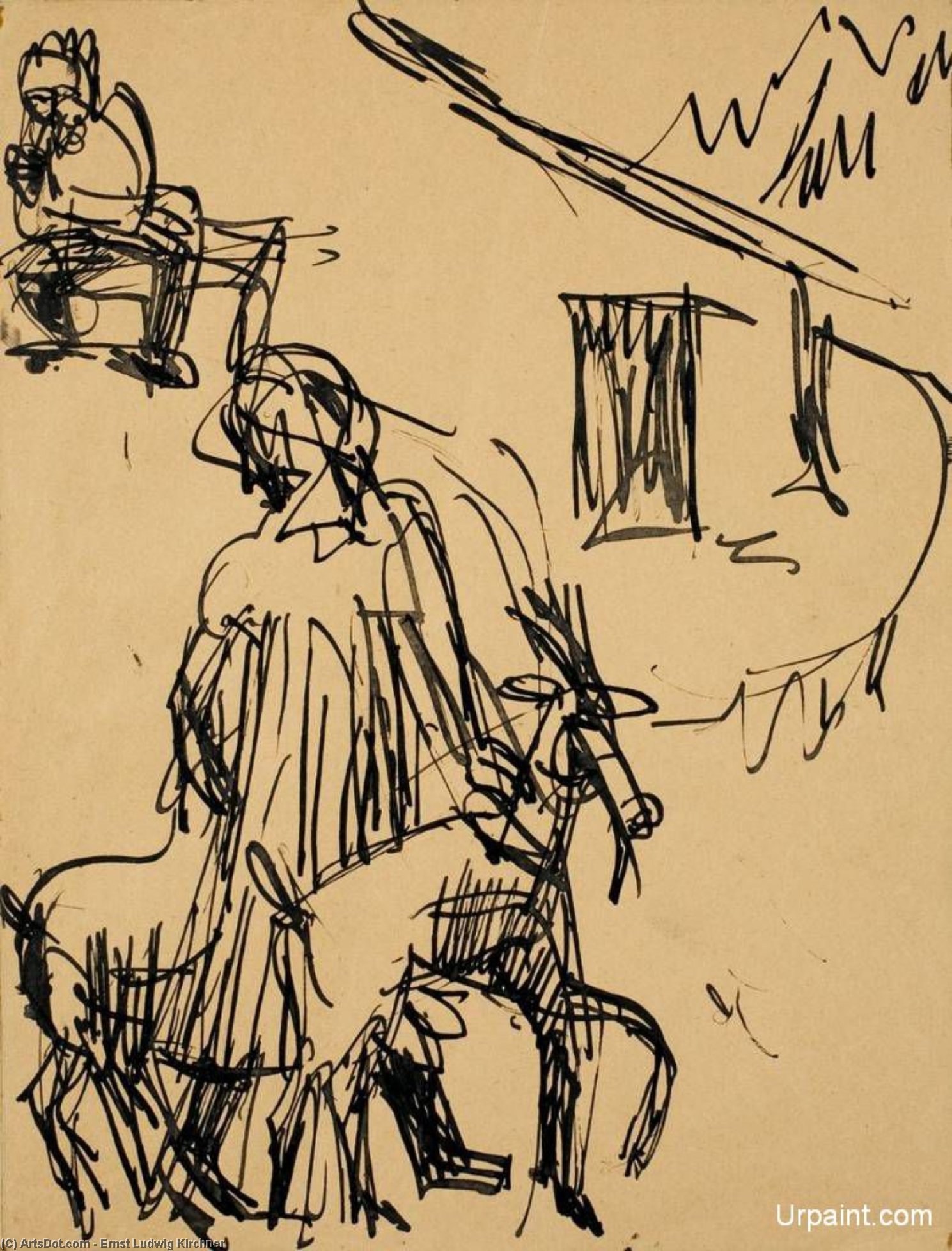 Mountain Hut With Goat — Ernst Ludwig Kirchner