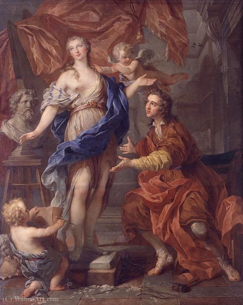 Pygmalion Seeing His Statue Come To Life — François Lemoyne