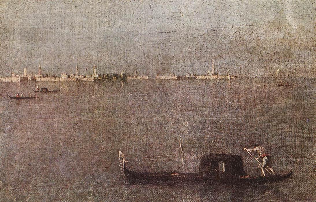 Gondola In The Lagoon — Francesco Lazzaro Guardi