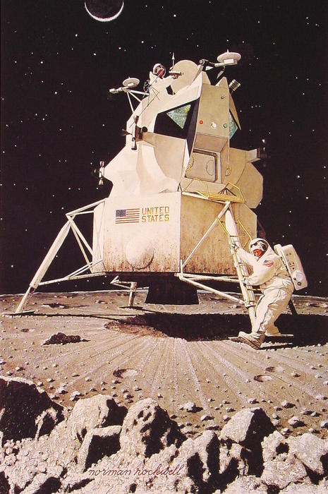 Man On The Moon — Norman Rockwell