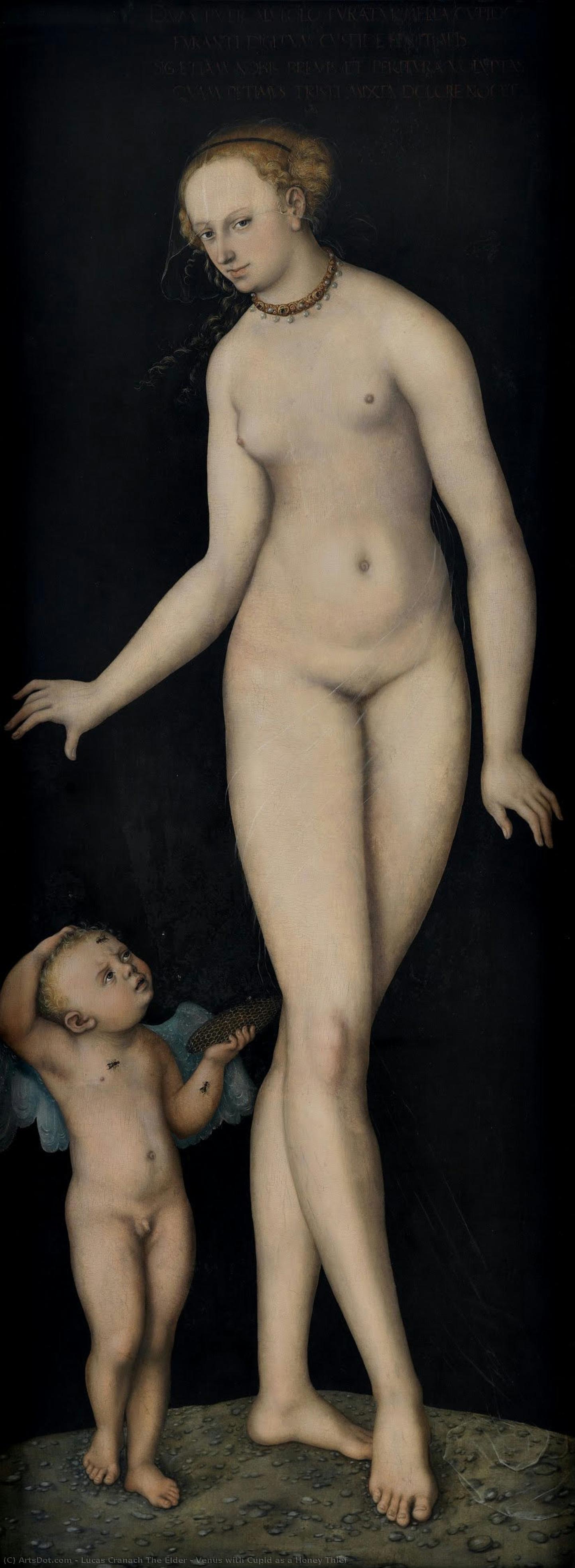 Venus With Cupid As A Honey Thief — Lucas Cranach The Elder