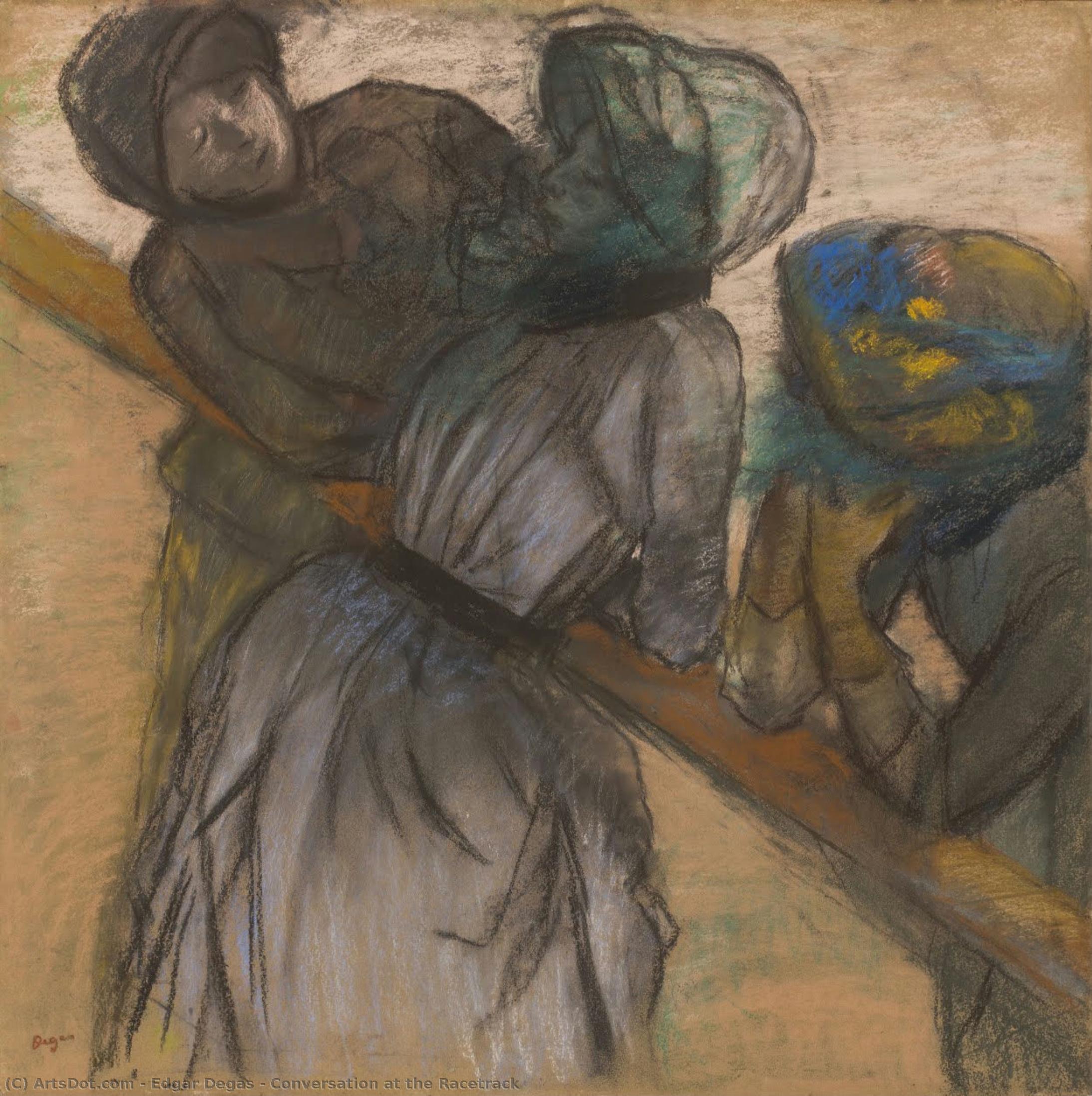 Conversation At The Racetrack — Edgar Degas