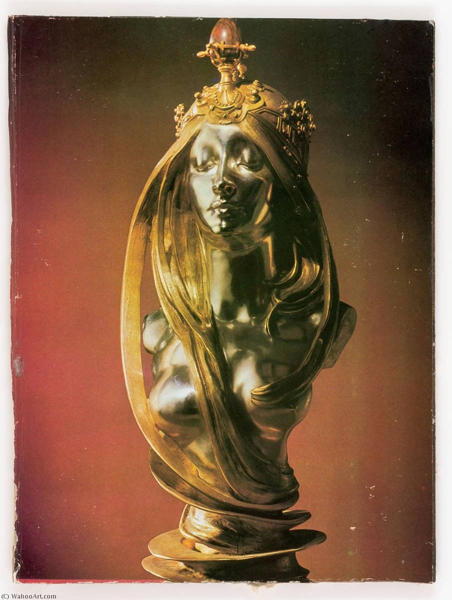 Untitled (silver And Gold Female Bust With Semi Precious Stone By Mucha) — Joseph Cornell