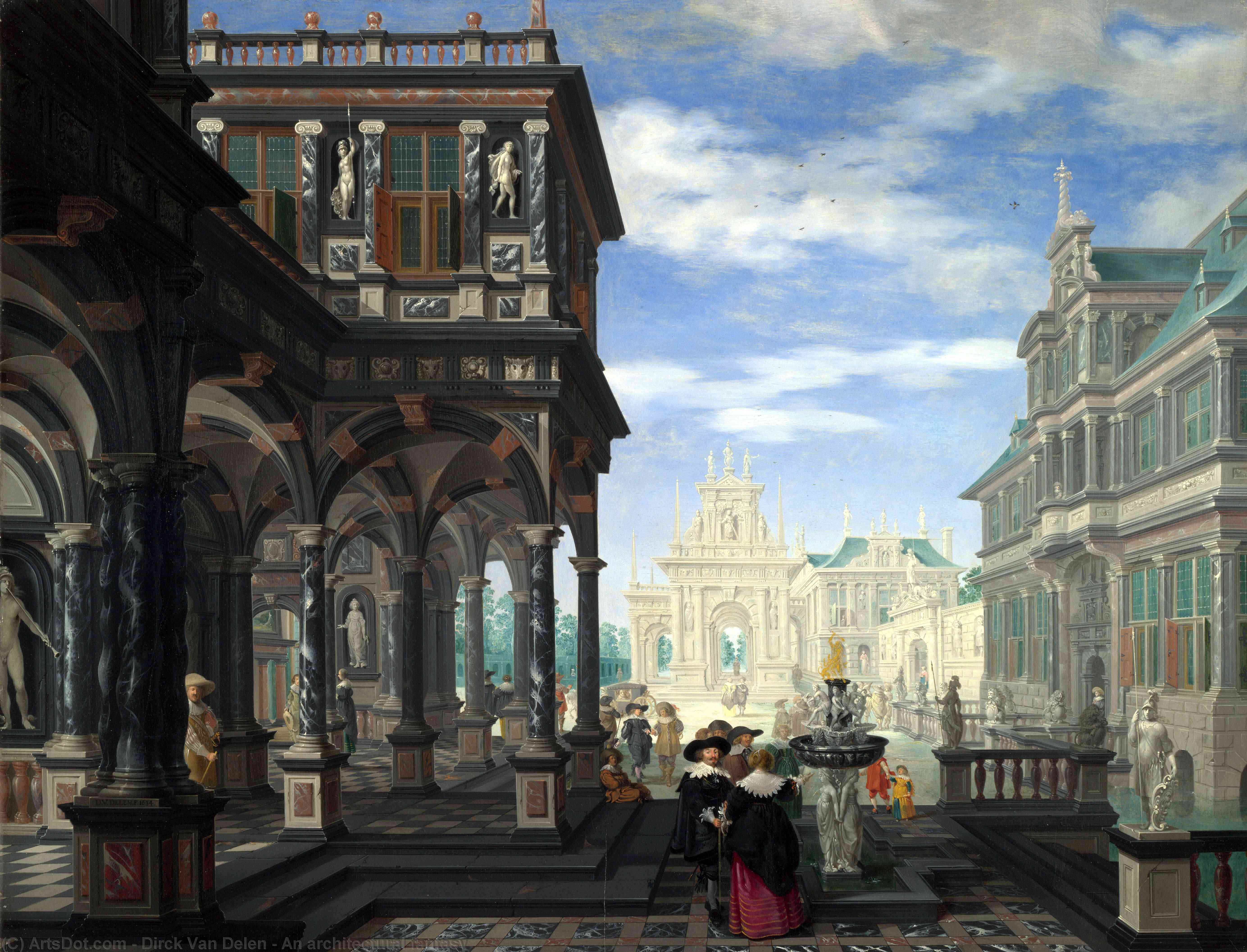 An Architectural Fantasy — Dirck Van Delen