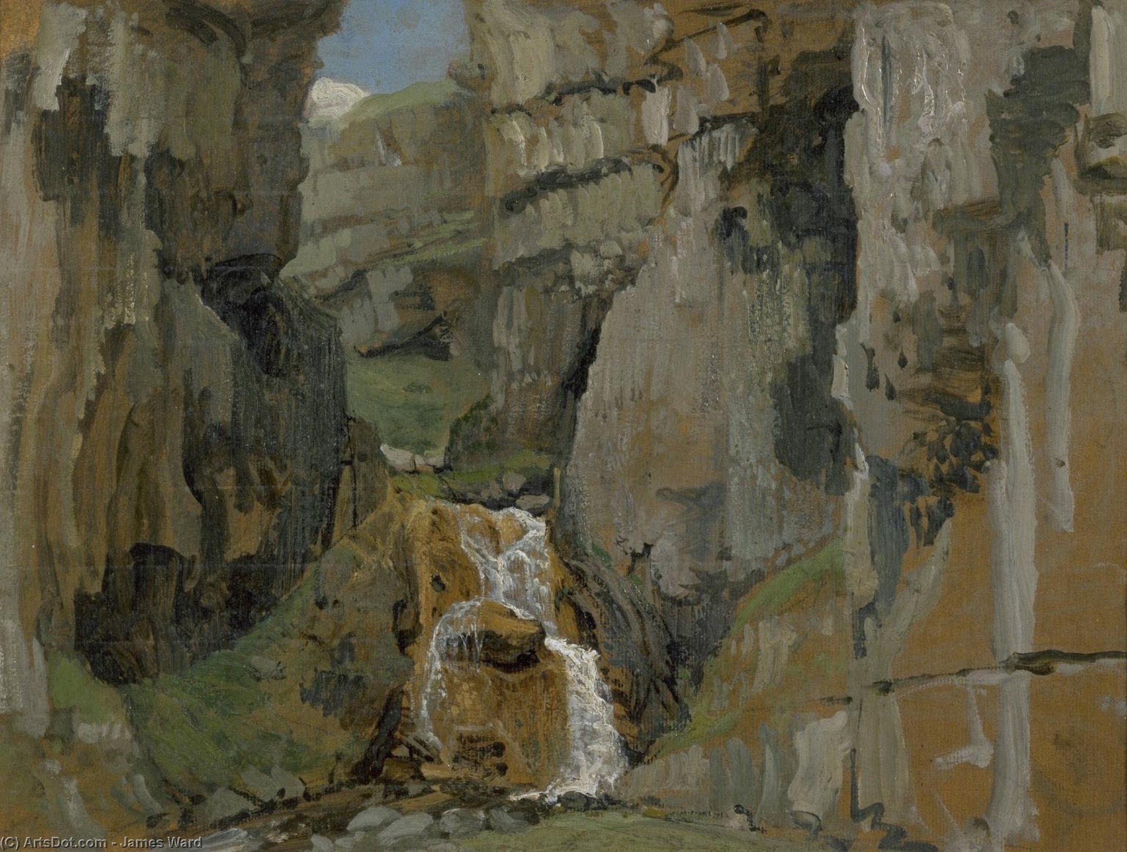 Sketch For `gordale Scar' — James Ward