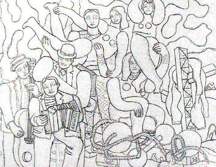 Acrobatas Y Músicos — Fernand Léger