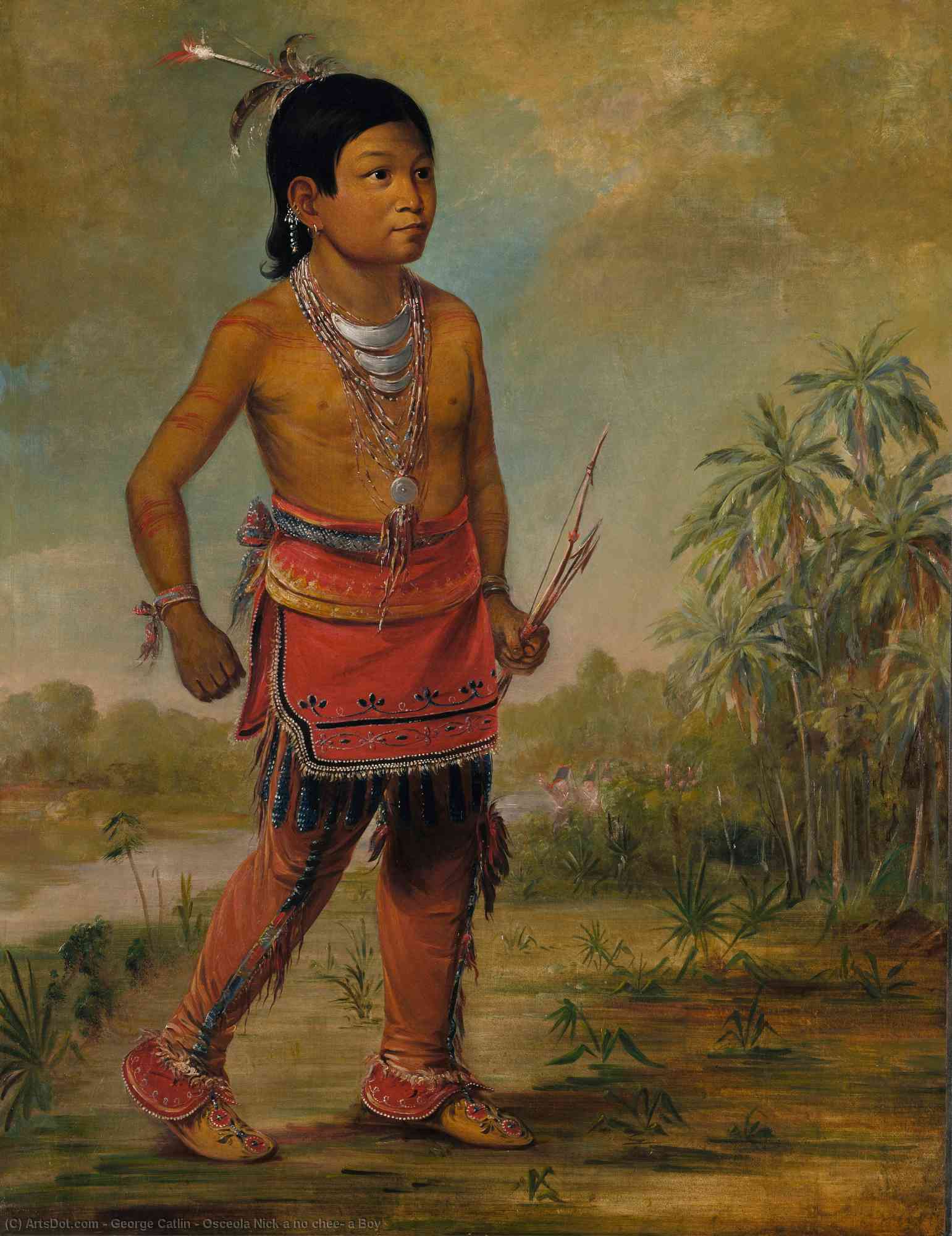 Osceola Nick A No Chee, A Boy — George Catlin