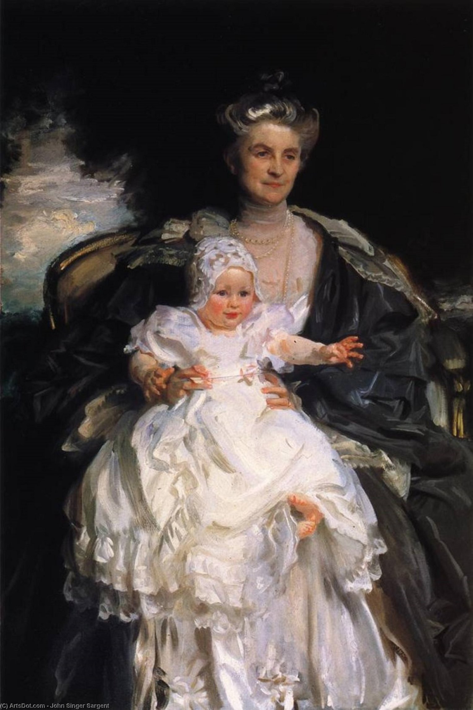 Mrs. Henry Phipps And Her Granson Winston — John Singer Sargent