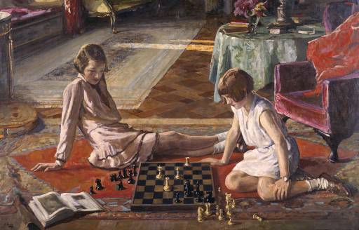 The Chess Players — Sir John Lavery