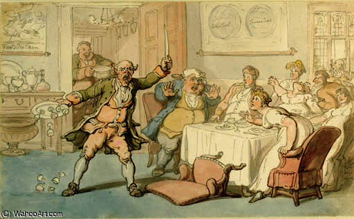 The Butler's Revenge — Thomas Rowlandson