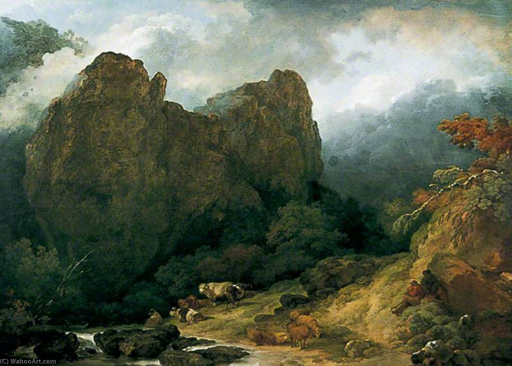 Dovedale In Derbyshire — Philip James De Loutherbourg