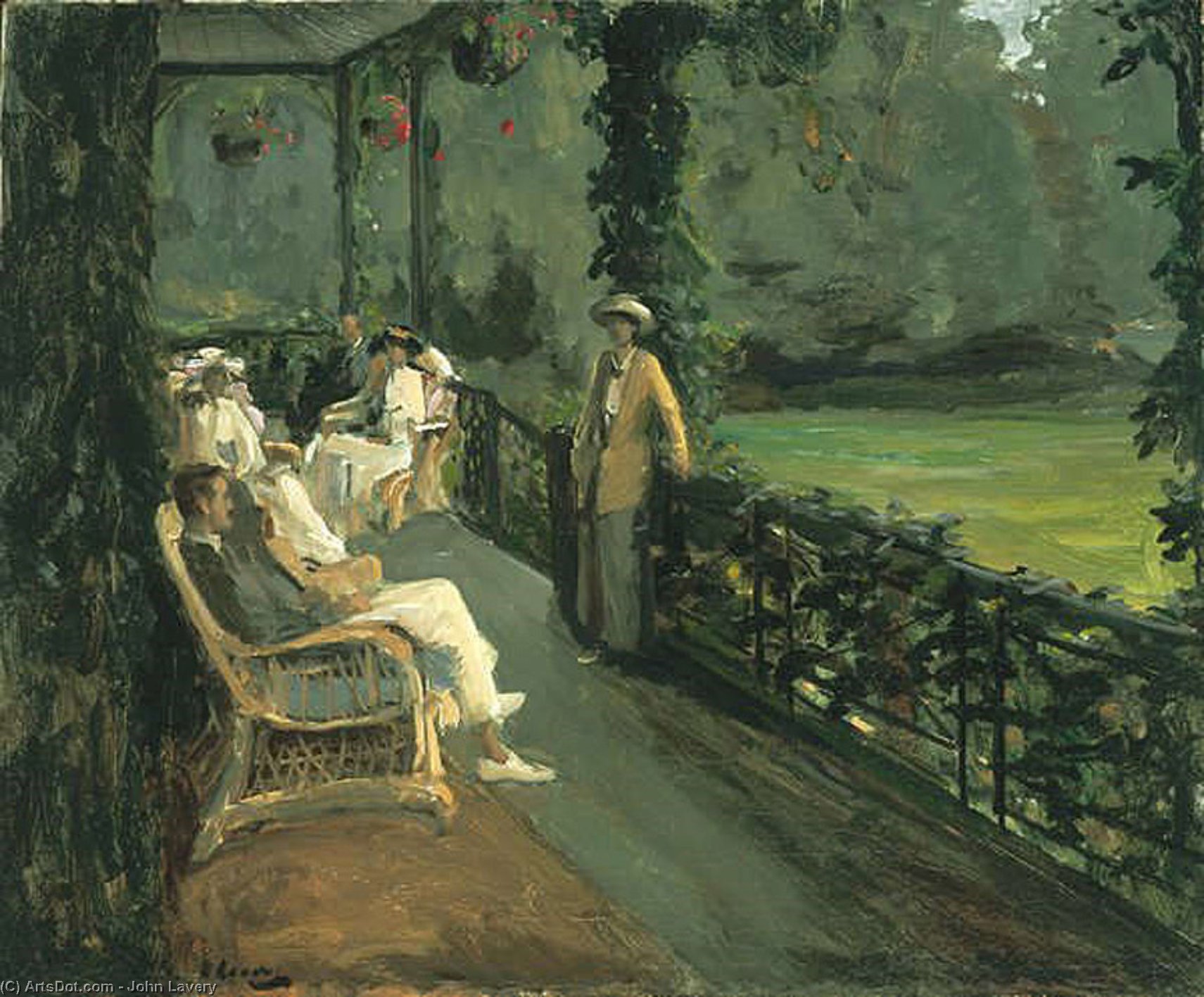 The Verandah — Sir John Lavery
