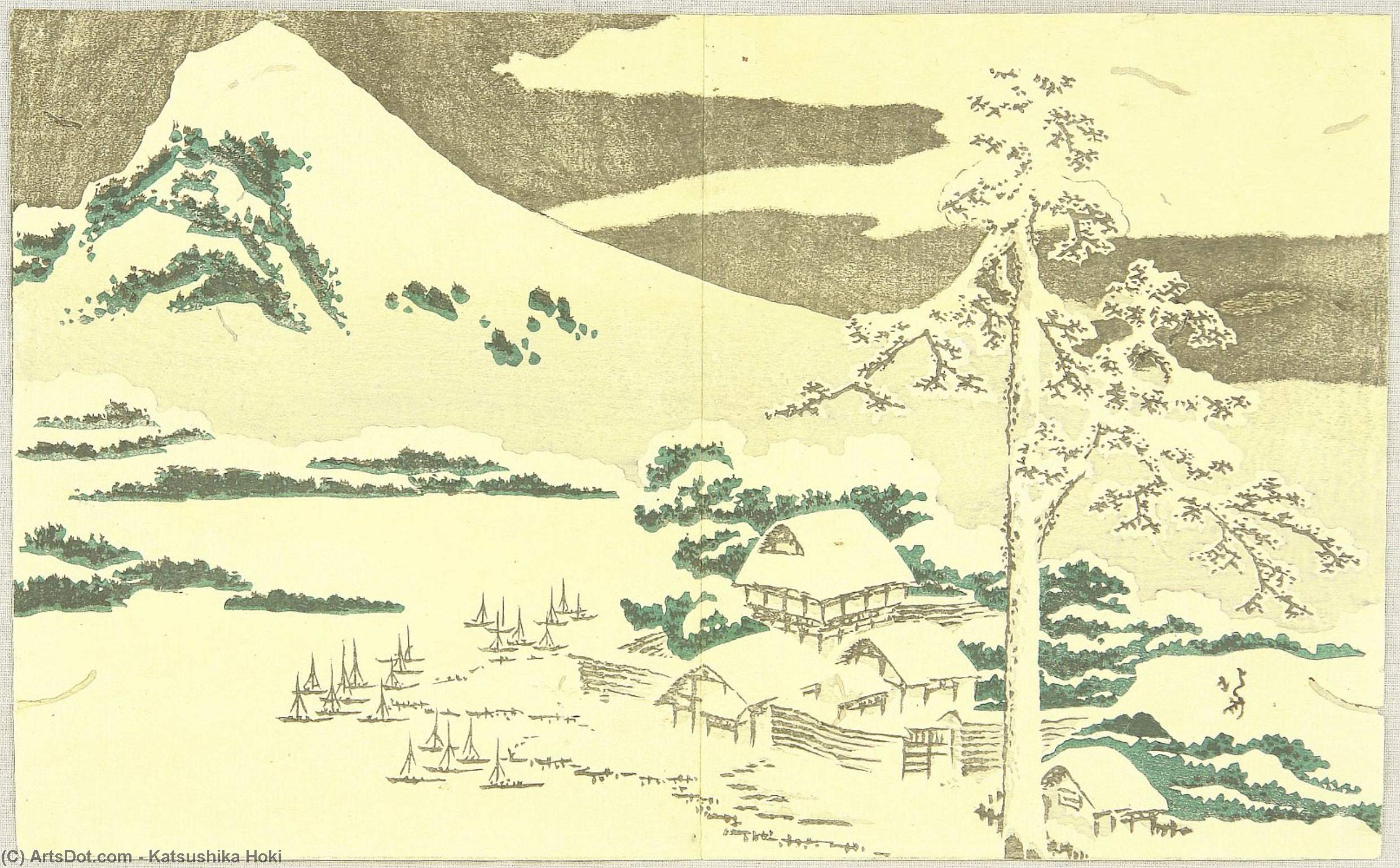 Snow Landscape — Katsushika Hokusai