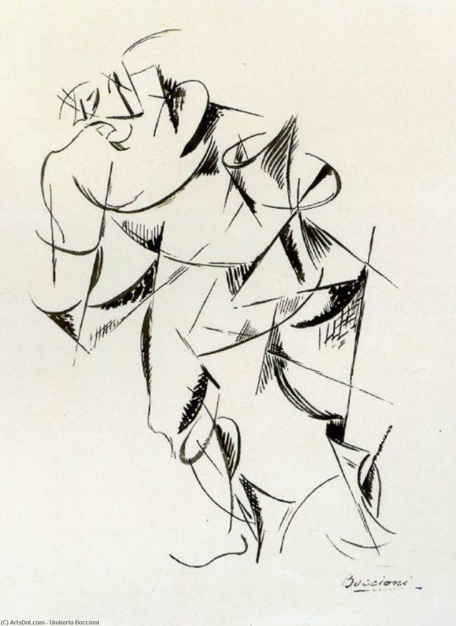 Dynamism Of The Human Body: Boxer — Umberto Boccioni