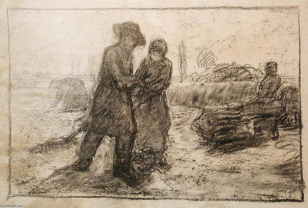 Study For Gleaners At Work — John Ottis Adams