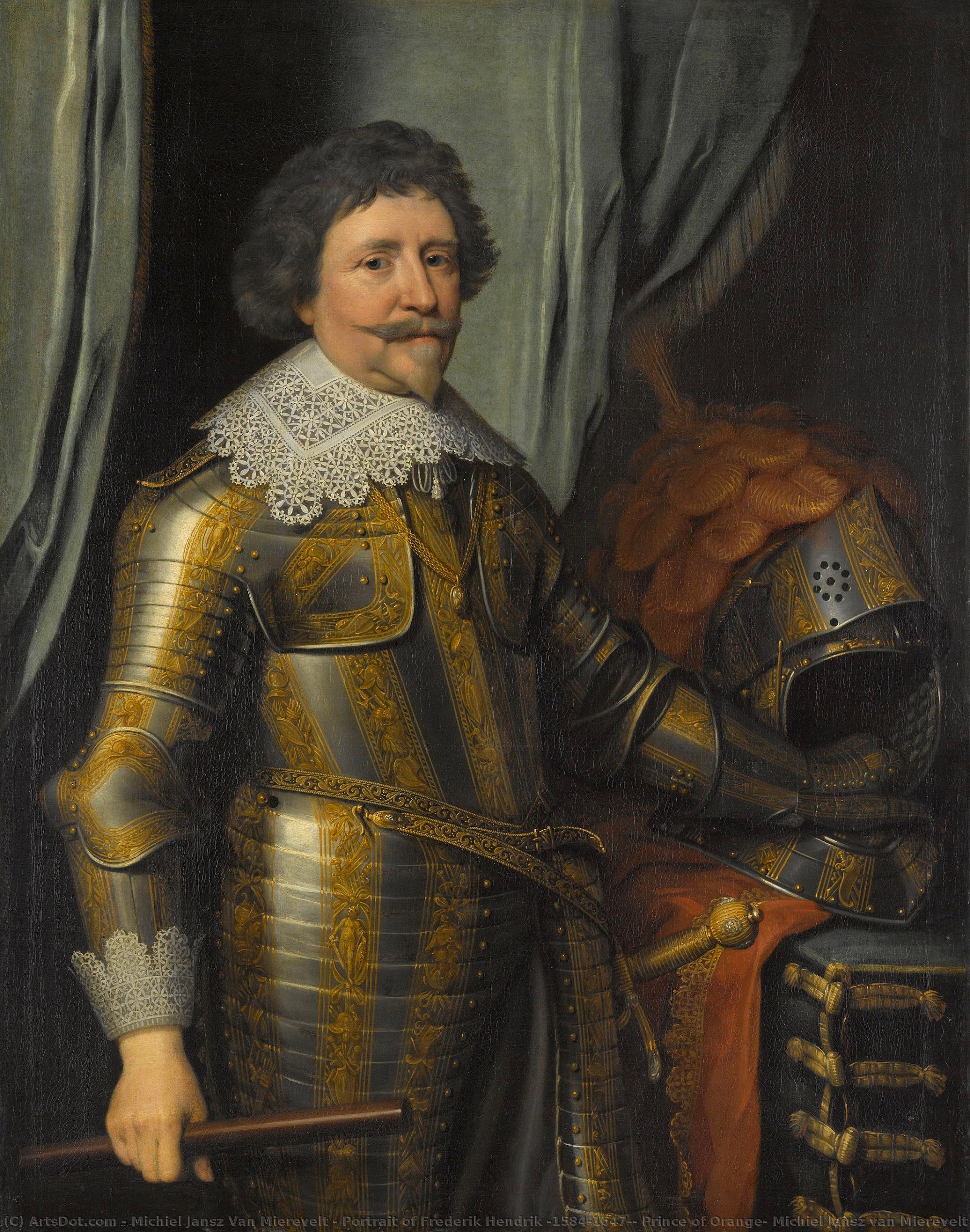 Portrait Of Frederik Hendrik (1584-1647), Prince Of Orange, Michiel Jansz Van Mierevelt (workshop Of), C. 1632 — Michiel Jansz Van Miereveld