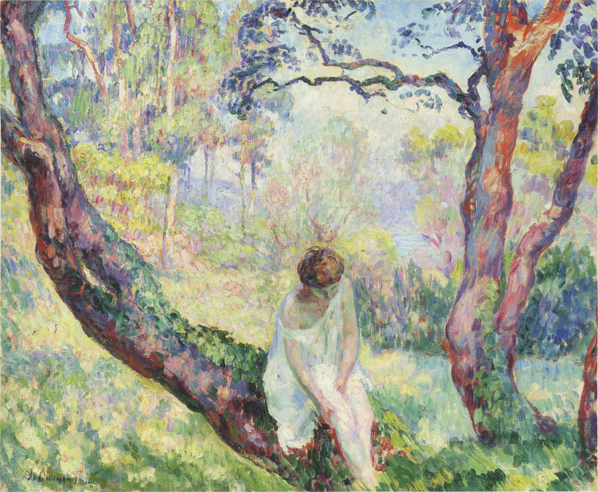 Woman In A Landscape — Henri Lebasque