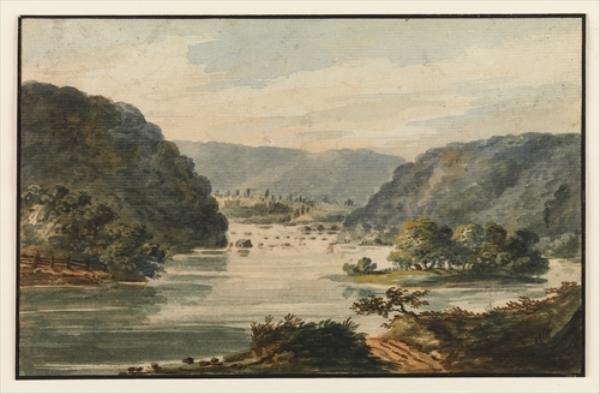 A View Of The Potomac At Harpers Ferry — Pavel Petrovich Svinin