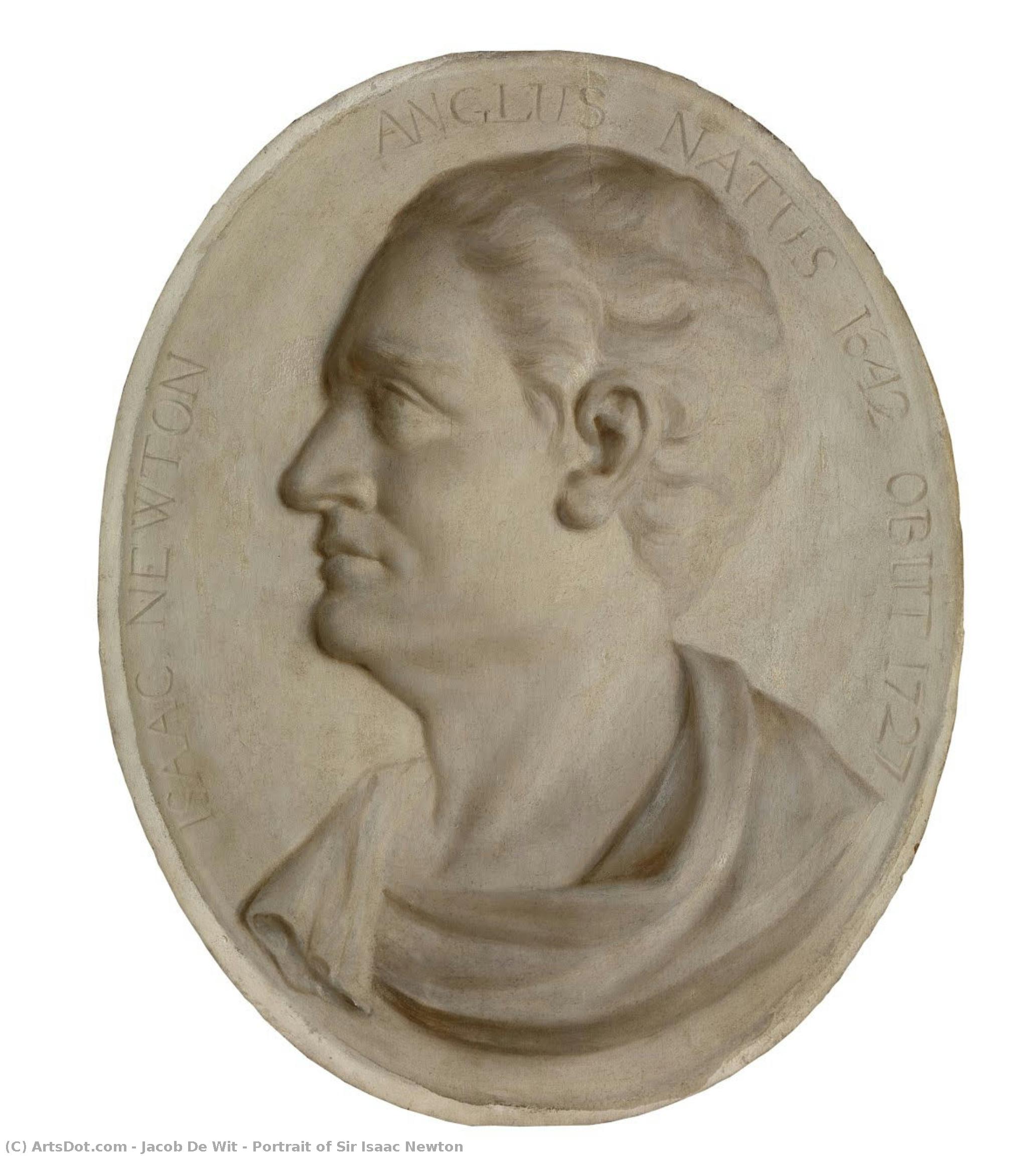 Portrait Of Sir Isaac Newton — Jakob De Vit