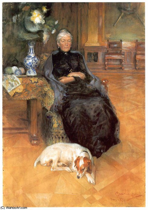 Retrato De Gothilda Furstenberg — Carl Larsson