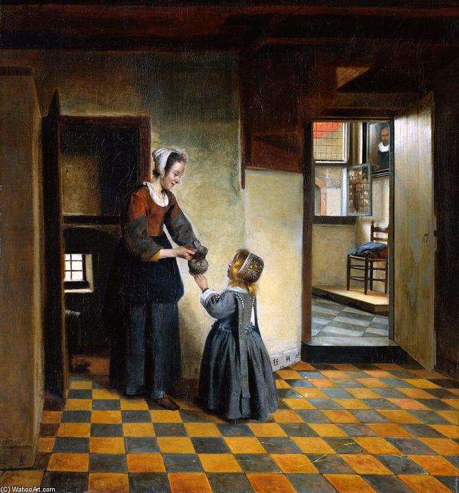 Woman And Child — Pieter De Hooch