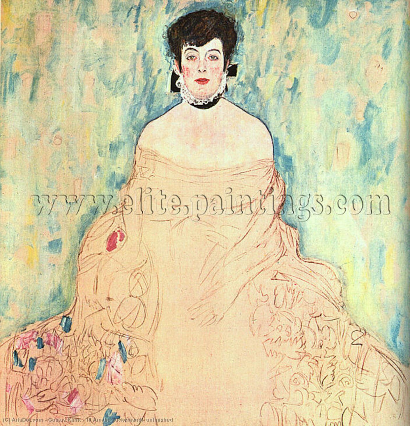 18 Amalie Zuckerkandl, Unfinished — Gustav Klimt