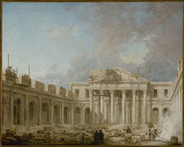 L'ecole De Chirurgie En Construction, Actuelle Rue De L'ecole De Médecine (actuel 6ème Arrondissement) — Hubert Robert