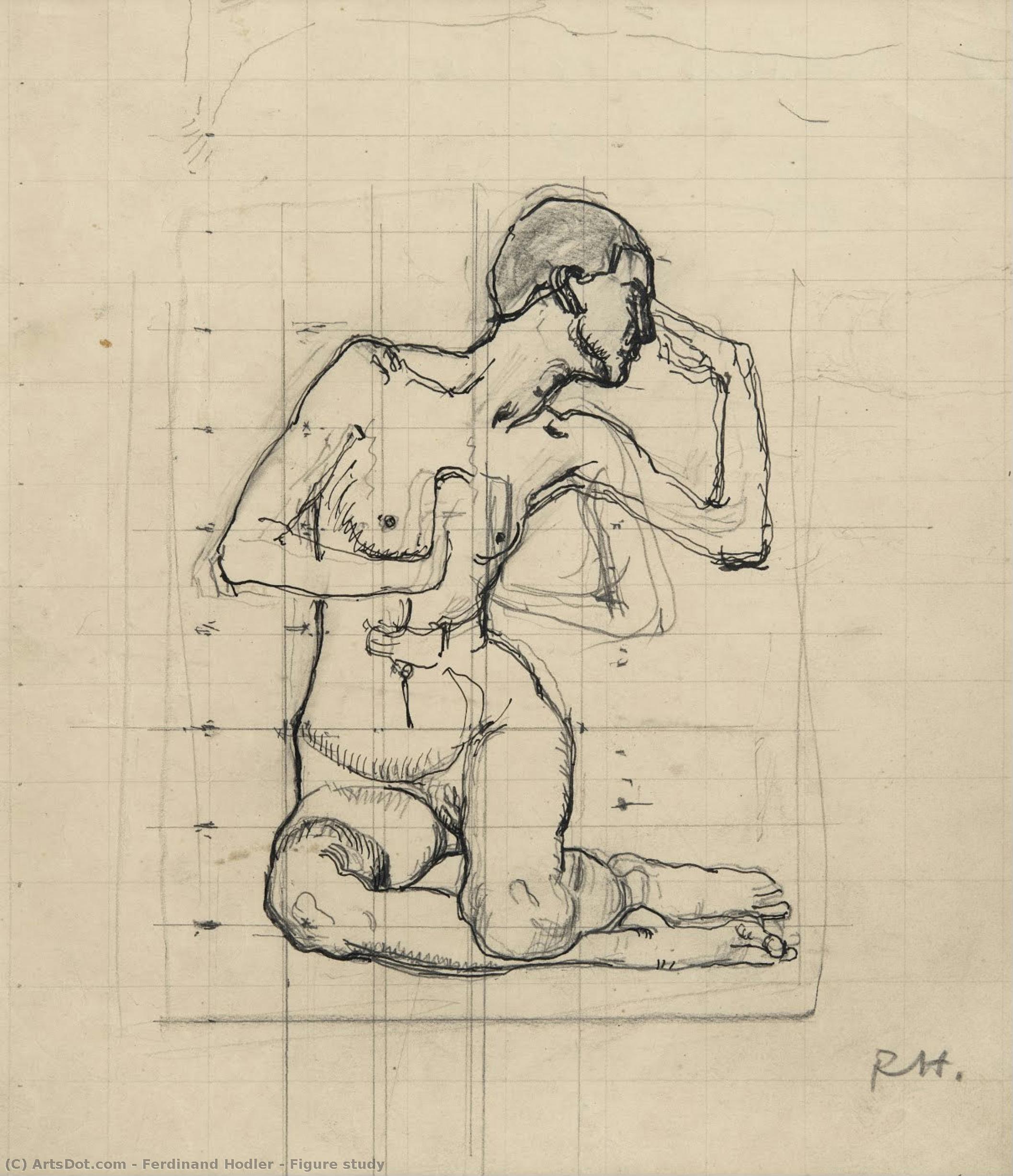 Estudio De Tres Figuras — Ferdinand Hodler