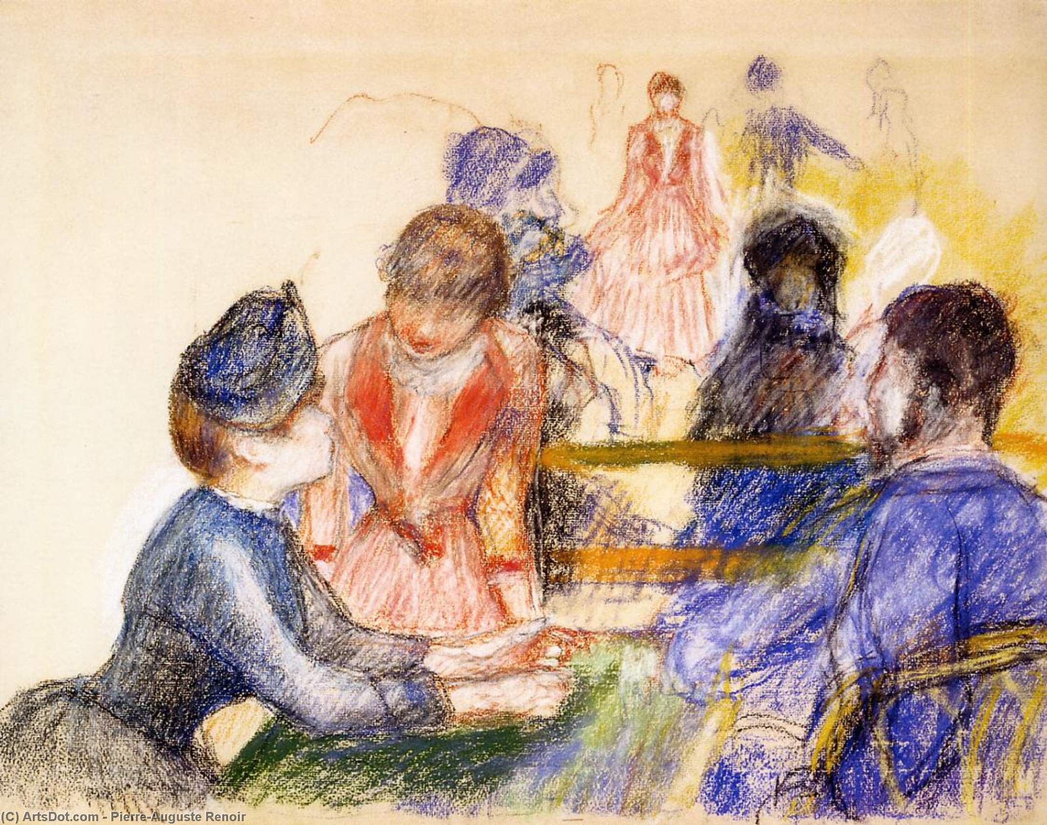 At The Moulin De La Galette — Pierre-auguste Renoir