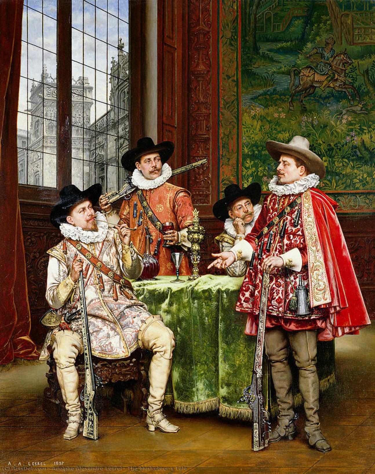 The Musketeer's Tale — Adolphe Alexander Lesrel