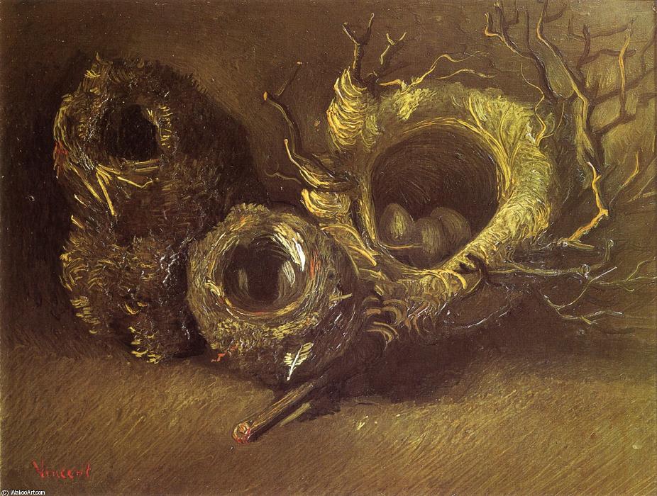 Still Life With Three Birds Nests — Vincent Willem Van Gogh