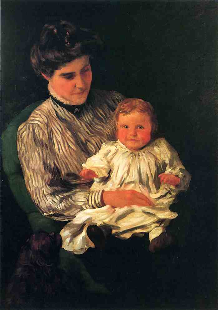 Mrs. Anshutz And Her Son Edward — Thomas Pollock Anshutz