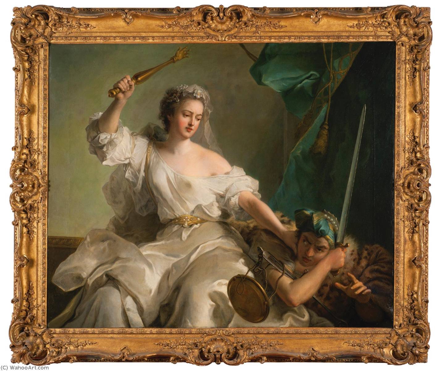 An Allegory Of Justice Combatting Injustice — Marc Nattier