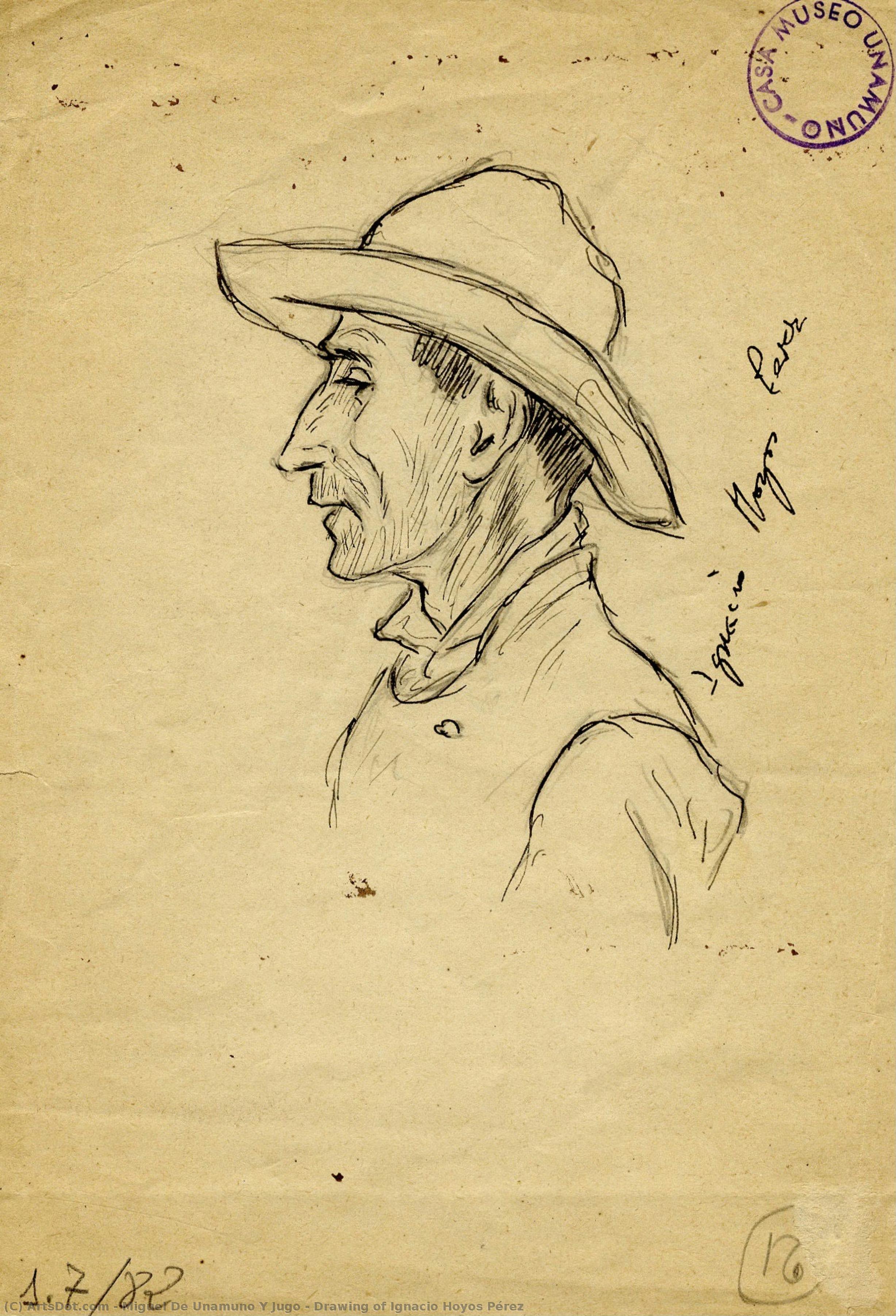 Drawing Of Ignacio Hoyos Pérez — Miguel De Unamuno