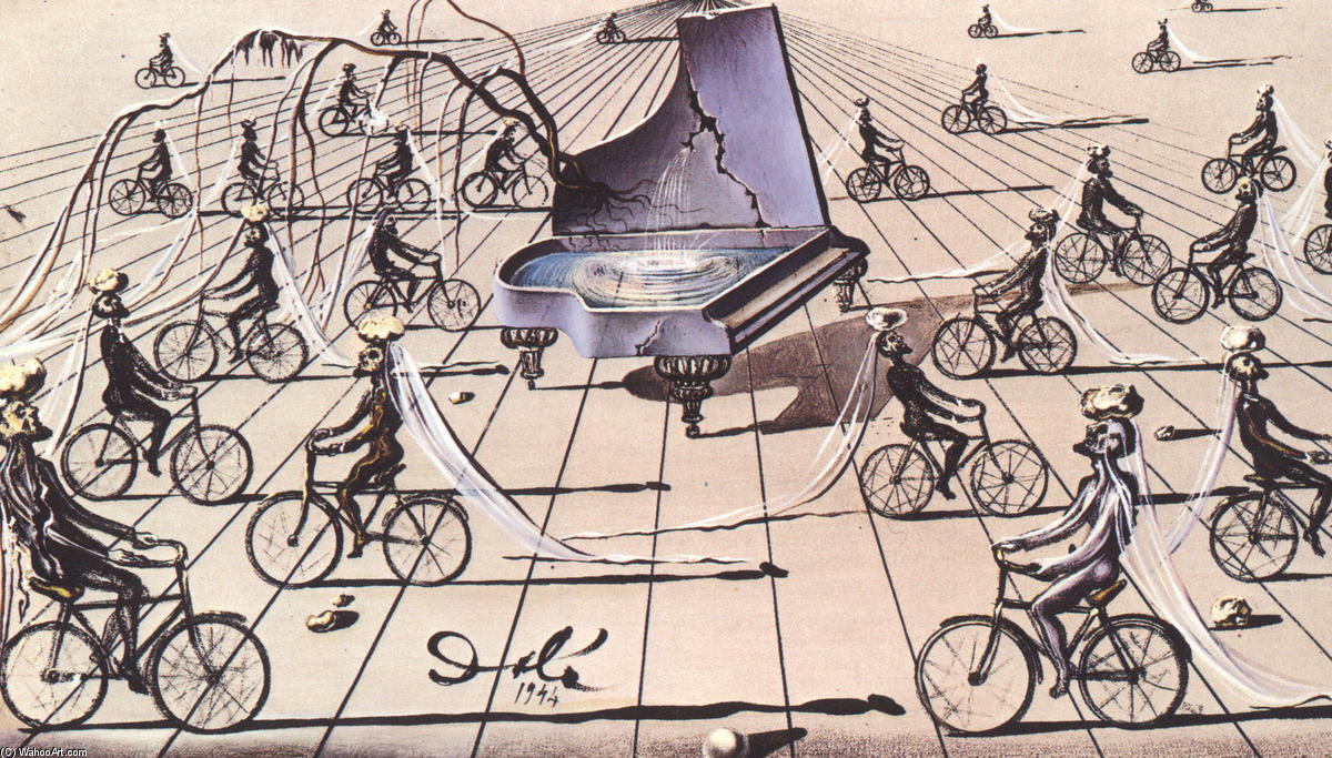 Study For Sentimental Colloquy — Salvador Dalí