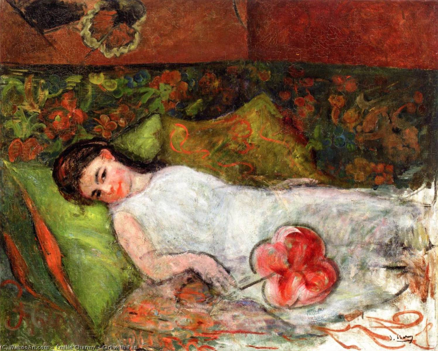 Girl With Fan — Émilie Charmy