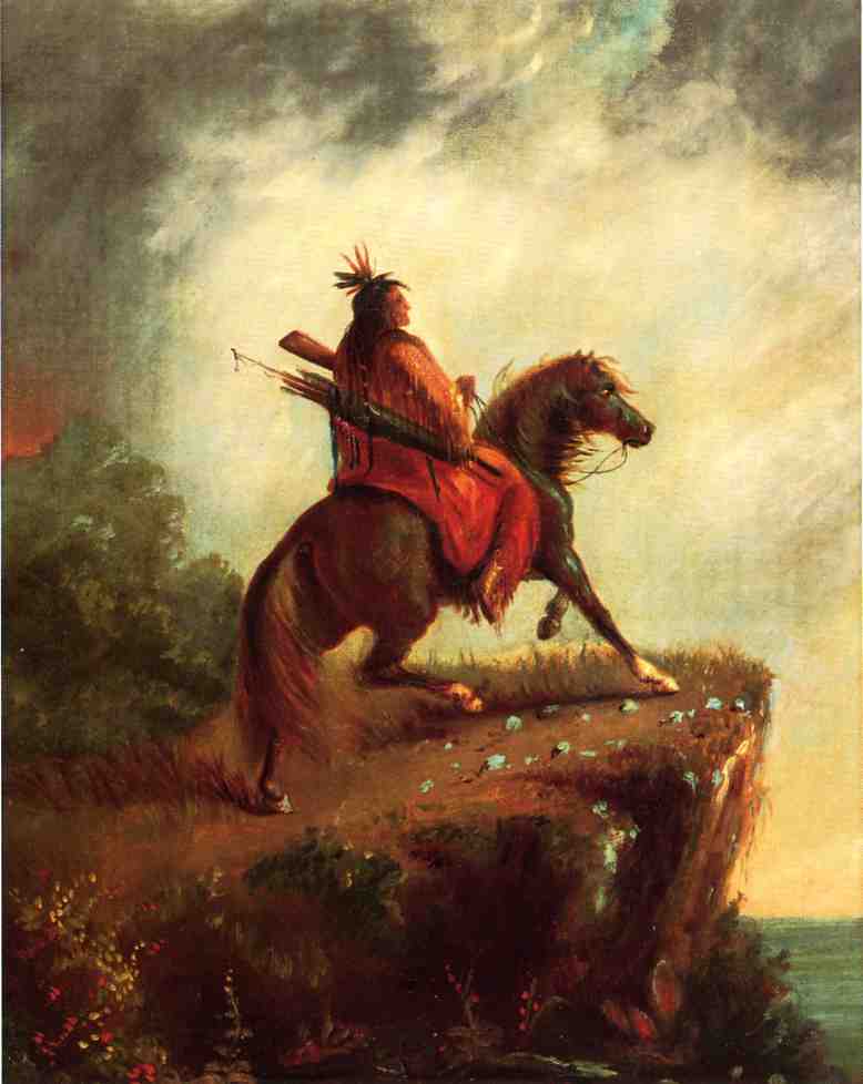 Indian Scout On Horse Back — Alfred Jacob Miller