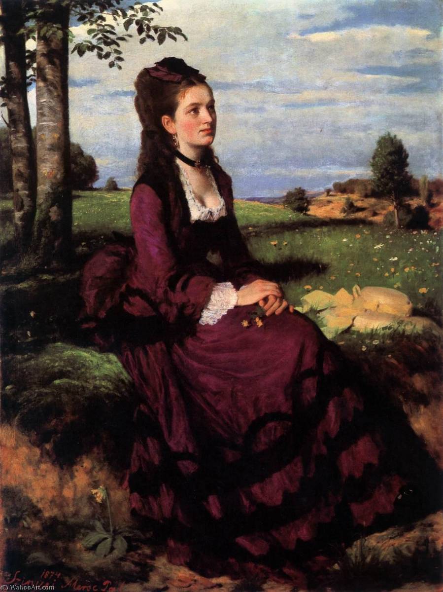 Lady In Violet — Pal Merse Szinyei