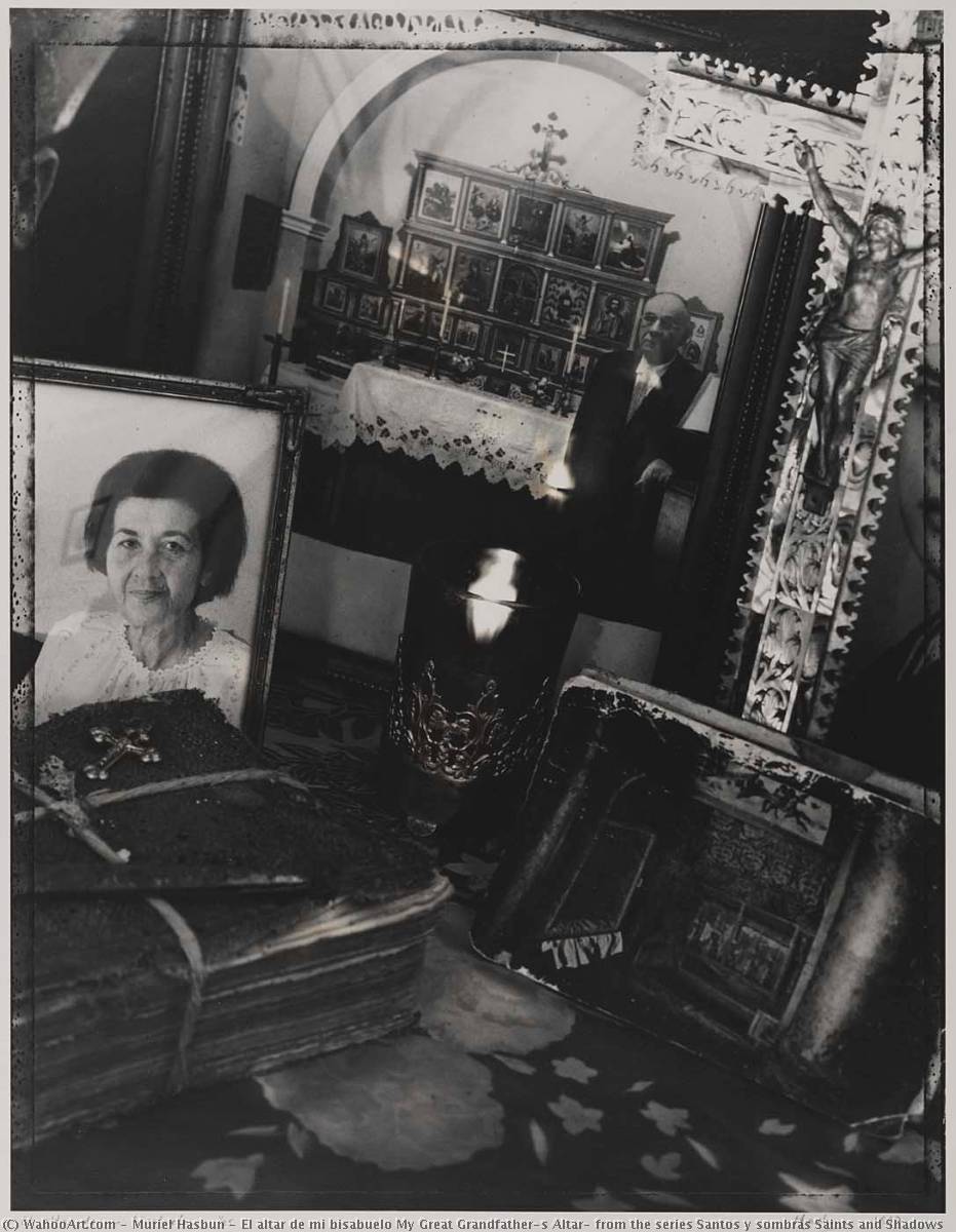 El Altar De Mi Bisabuelo My Great Grandfather's Altar, From The Series Santos Y Sombras Saints And Shadows — Muriel Hasbun