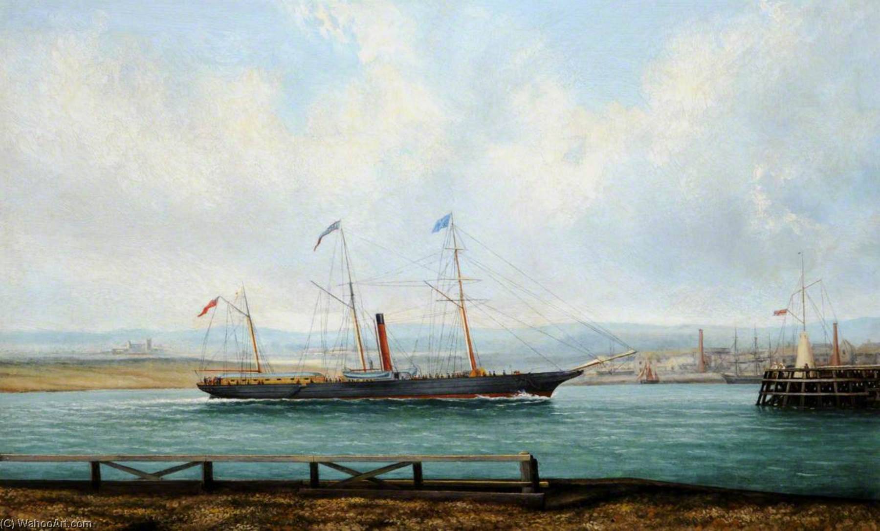 The 'ladybird' Coming Up Shoreham Harbour, 1 June 1851 — Philip John Ouless